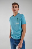 Camiseta manga corta estampada.