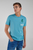 Camiseta manga corta estampada.