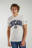 Camiseta manga corta estampada.