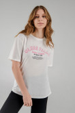 Camiseta, manga corta, con estampado en frente.