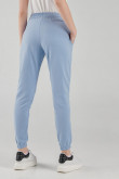 Pantalon jogger, unicolor, con bolsillos en costado