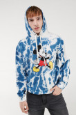Buzo tie dye con capota, estampado de Mickey.