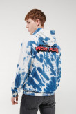 Buzo tie dye con capota, estampado de Mickey.