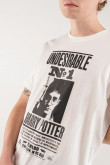 Camiseta manga corta estampada de Harry Potter.