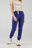 Pantalon jogger, unicolor, con bolsillos en costado