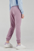 Pantalon jogger, unicolor, con bolsillos en costado
