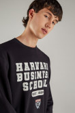 Buzo, con estampado en frente, de Harvard