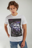 Camiseta manga corta estampada.