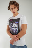 Camiseta manga corta estampada.