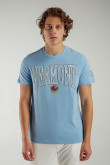 Camiseta College manga corta estampada.