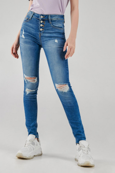 Jean jegging con rotos
