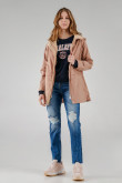 Chaqueta parka con capota