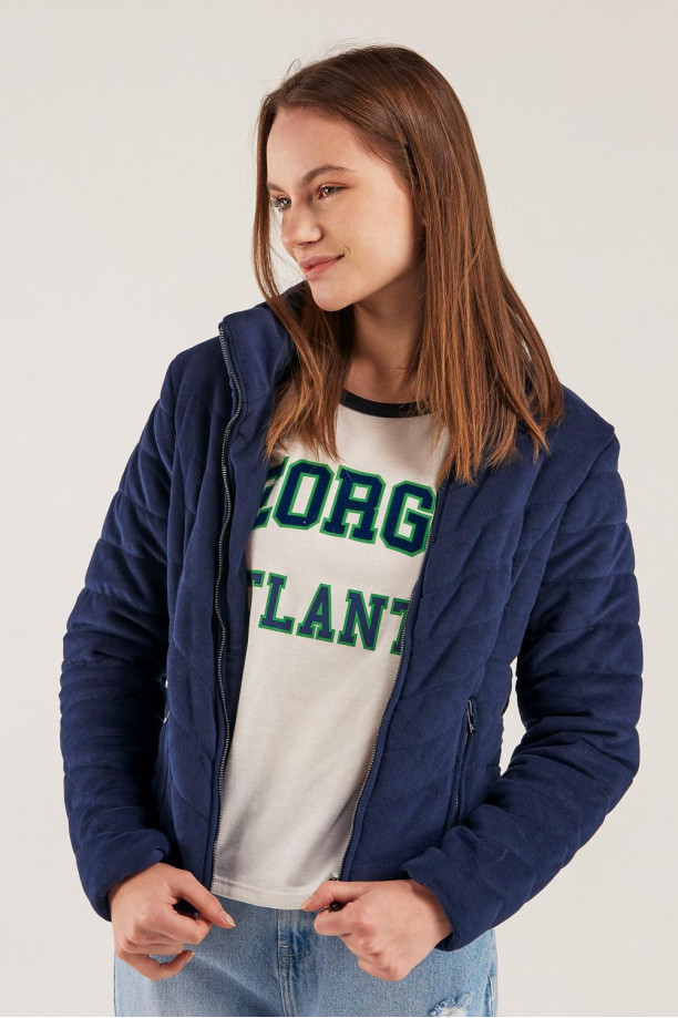 Chaqueta acolchada cuello alto