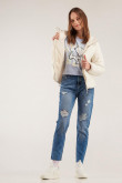 Chaqueta acolchada cuello alto