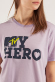 Camiseta manga corta estampada de MTV.