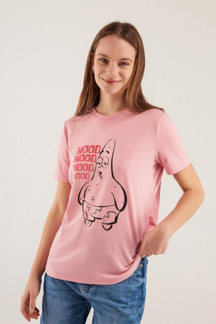 Camiseta manga corta estampado de Bob Esponja