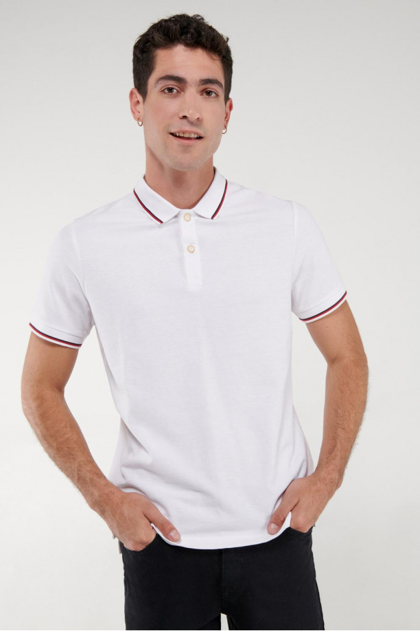 Polo manga corta unicolor