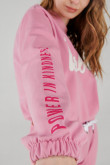 Buzo, con estampado en frente y manga, de  Barbie