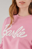 Buzo, con estampado en frente y manga, de  Barbie