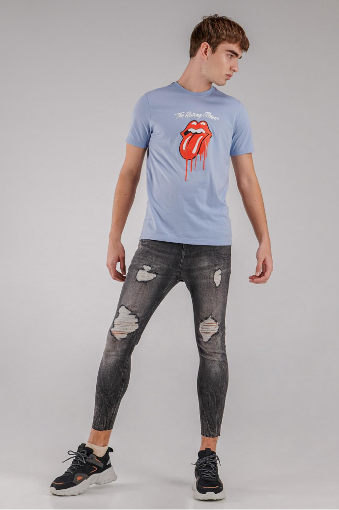Camiseta manga corta, estampado de Rolling Stones