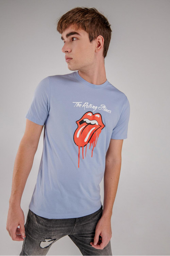 Camiseta manga corta, estampado de Rolling Stones