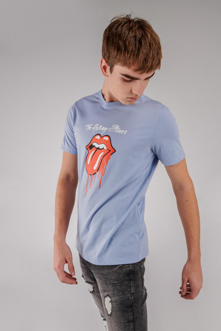 Camiseta manga corta, estampado de Rolling Stones
