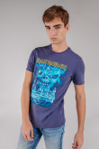 Camiseta manga corta, estampado de Iron Maiden.