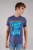 Camiseta manga corta, estampado de Iron Maiden.