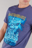 Camiseta manga corta, estampado de Iron Maiden.
