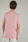 Camiseta básica manga corta estampada.