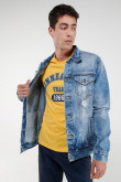Chaqueta jean con rotos