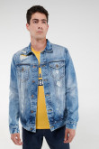 Chaqueta jean con rotos