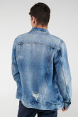 Chaqueta jean con rotos
