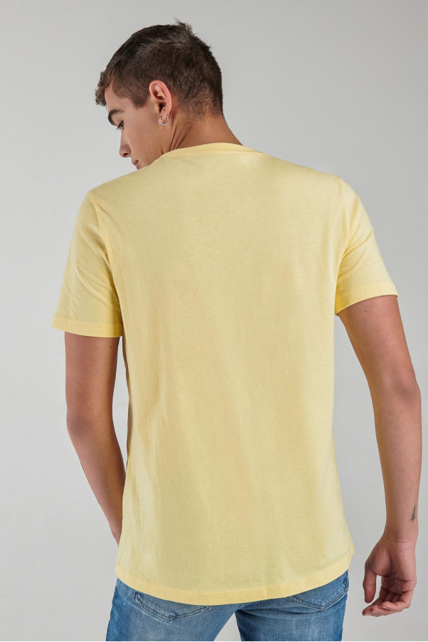 Camiseta básica manga corta estampada