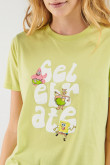 Camiseta manga corta estampado de Bob Esponja