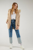 Chaqueta parka acolchada con capota