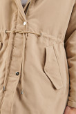 Chaqueta parka acolchada con capota