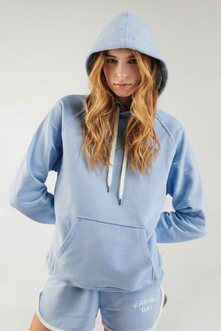 Buzo con capota, básico, unicolor.