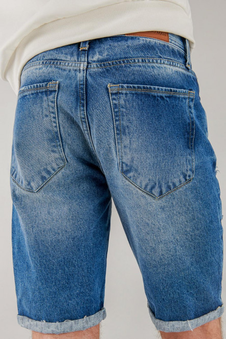 Bermuda slim con rotos
