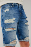 Bermuda slim con rotos