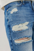 Bermuda slim con rotos