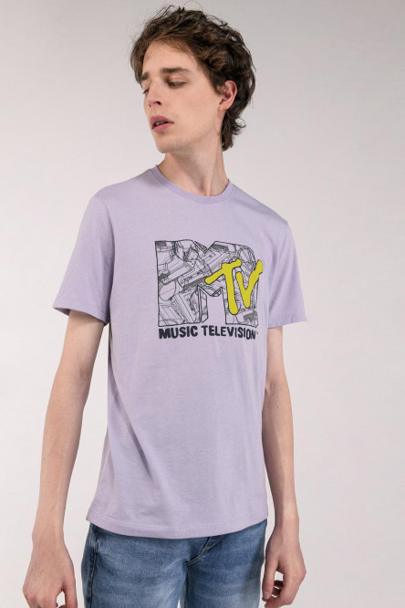 Camiseta manga corta estampada de MTV.