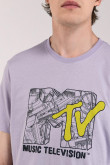 Camiseta manga corta estampada de MTV.