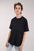 Camiseta manga corta unicolor.