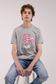 Camiseta manga corta, estampado de  Alicia en el país de las maravillas