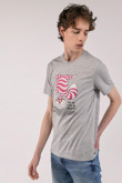 Camiseta manga corta, estampado de  Alicia en el país de las maravillas