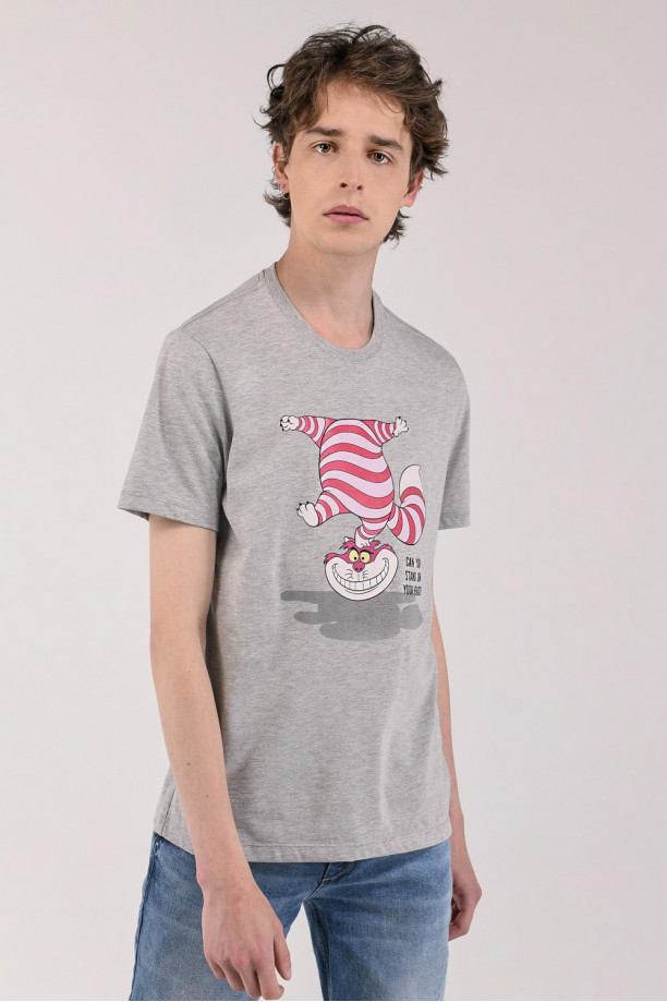 Camiseta manga corta, estampado de  Alicia en el país de las maravillas