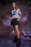 Camiseta manga corta, estampada de NASA,