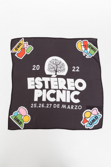 Pañuelo amplio, multiusos estampado, Festival Estéreo Picnic