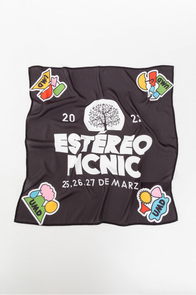 Pañuelo amplio, multiusos estampado, Festival Estéreo Picnic